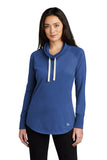 New Era ® Women's Sueded Cotton Blend Cowl Tee - Royal Heather - XS