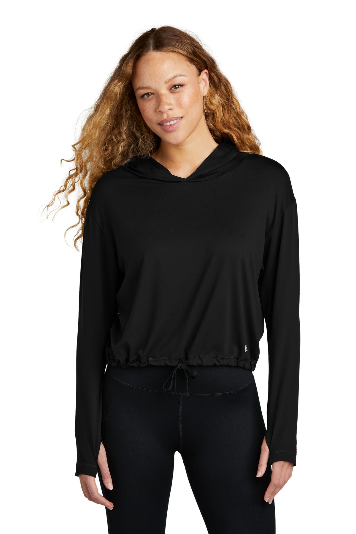New Era® Women's Power Long Sleeve Hoodie - Black - XS