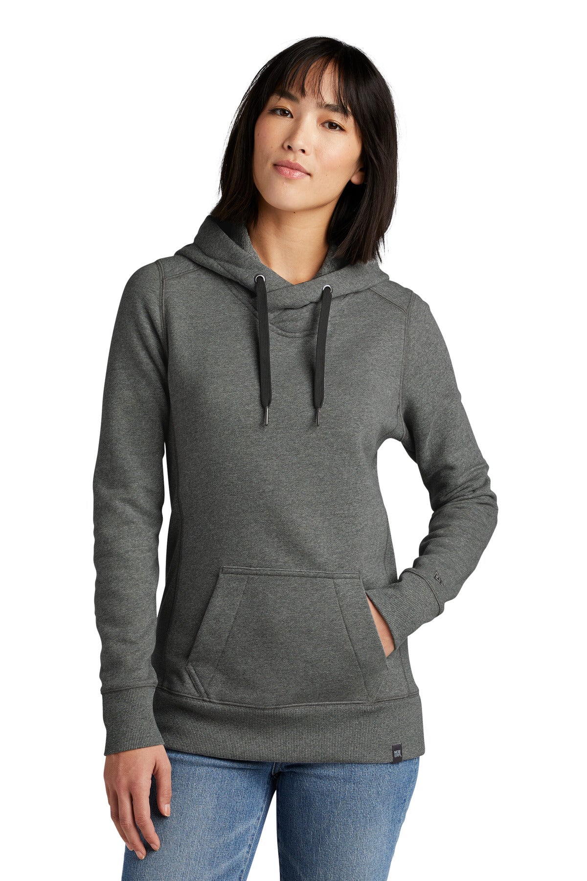 New Era ® Women's French Terry Pullover Hoodie - Black Twist - XS