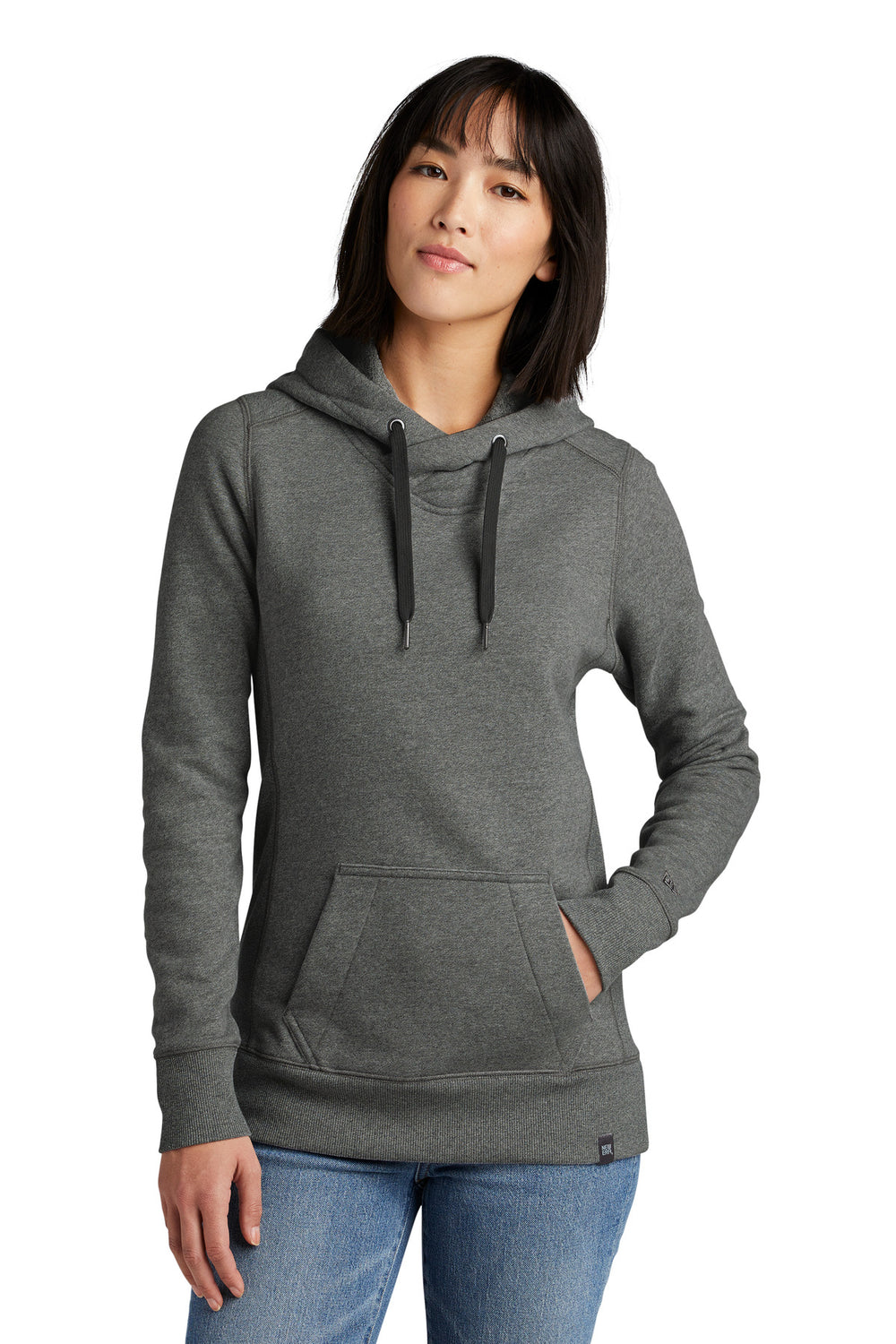 New Era ® Women's French Terry Pullover Hoodie - Black Twist - XS