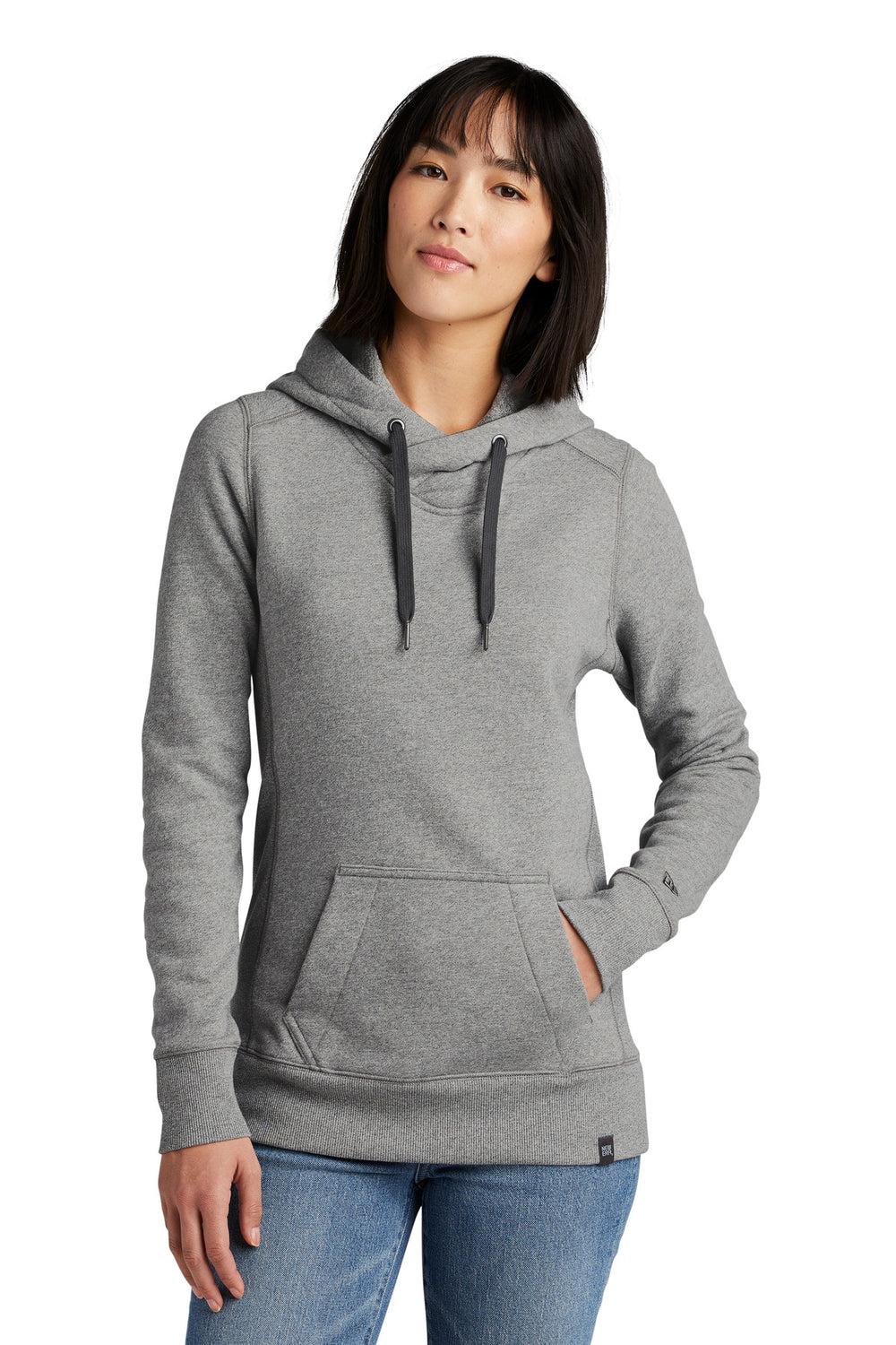 New Era ® Women's French Terry Pullover Hoodie - Light Graphite Twist - XS