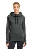 New Era ® Women's Tri-Blend Fleece Pullover Hoodie - Black Heather - XS