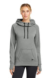 New Era ® Women's Tri-Blend Fleece Pullover Hoodie - Shadow Grey Heather - XS