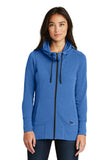 New Era ® Women's Tri-Blend Fleece Full-Zip Hoodie - Royal Heather - XS