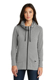 New Era ® Women's Tri-Blend Fleece Full-Zip Hoodie - Shadow Grey Heather - XS