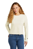 New Era® Women's Tri-Blend Fleece Crop Crew - Soft Beige - 2XL
