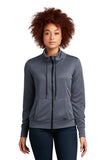New Era® Women's Performance Terry Full-Zip Cowl - True Navy Heather - XS
