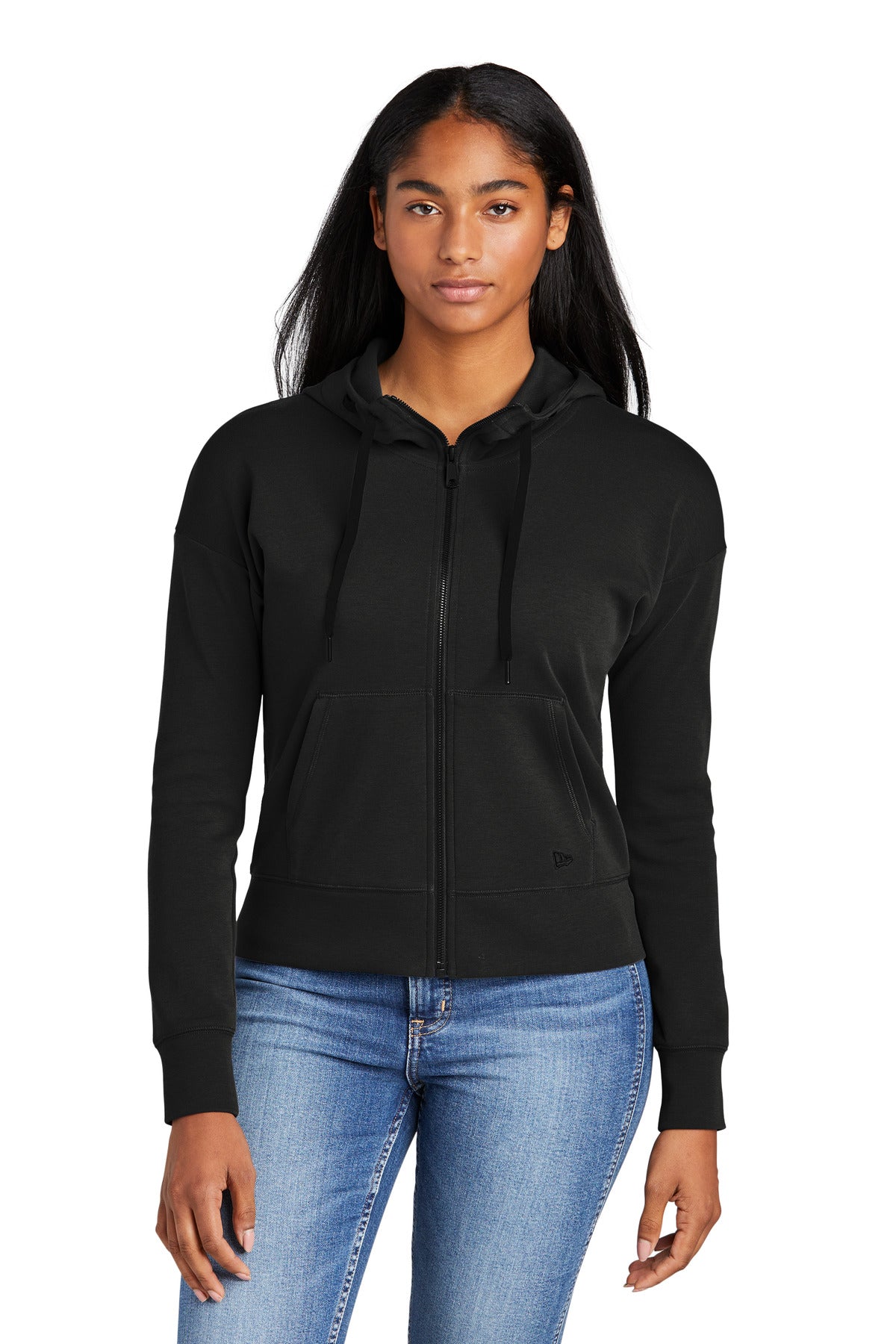 New Era® Women's STS Full-Zip Hoodie - Black - XS