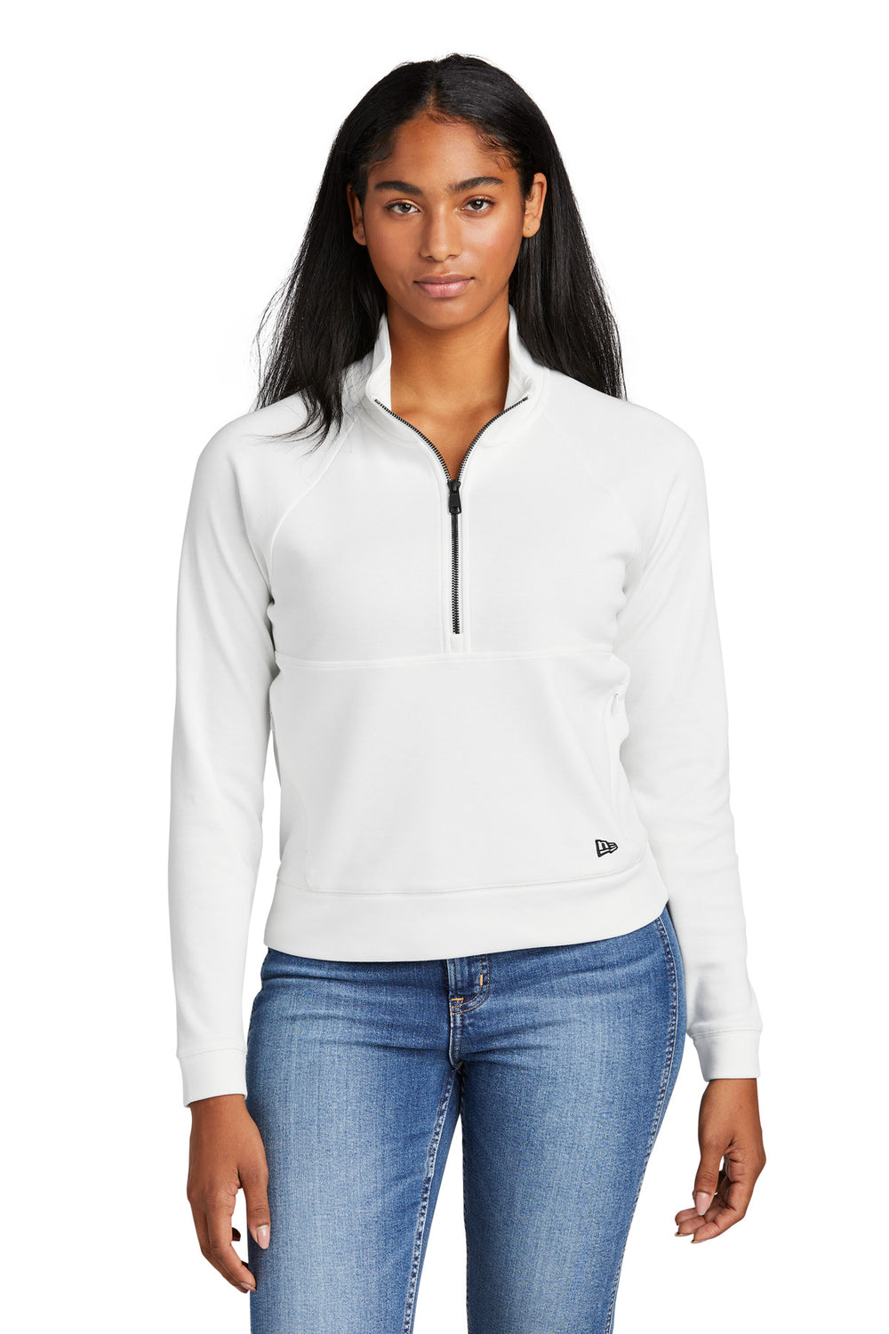 New Era® Women's STS 1/2-Zip - Fan White - XS