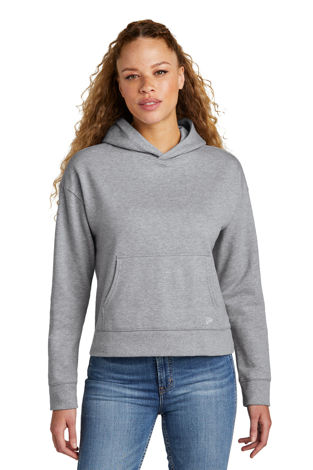 New Era® Women's Comeback Fleece Pullover Hoodie - Athletic Heather - XS