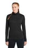 Sport-TekÂ® Women's PosiChargeÂ® Competitorâ„¢ 1/4-Zip Pullover. LST357 - Black - XS