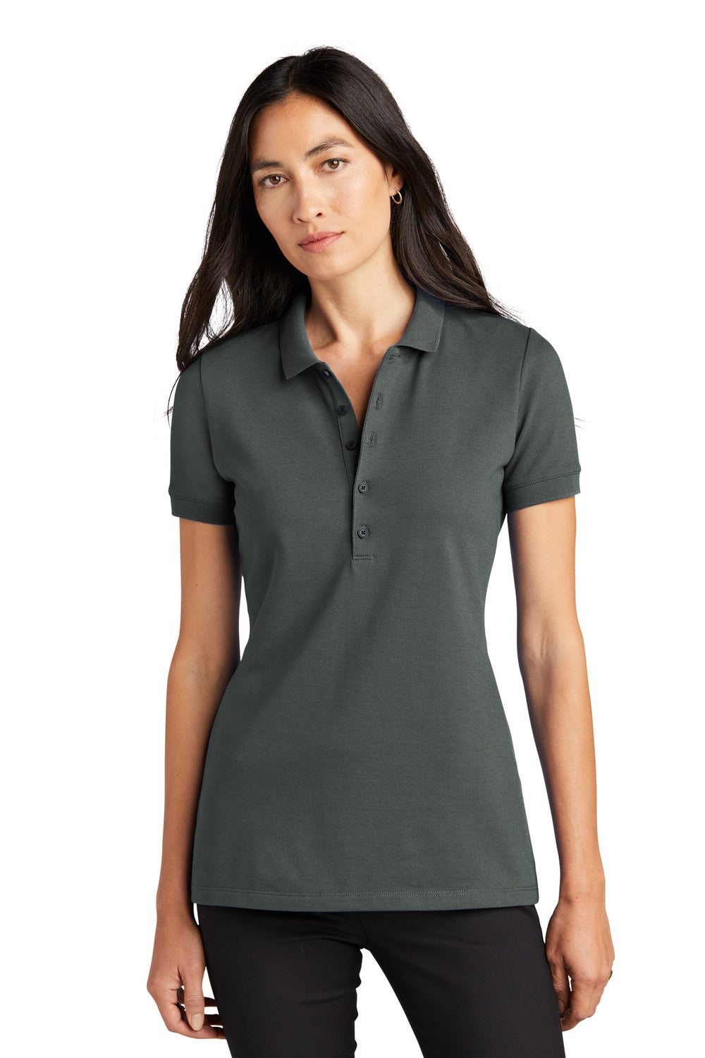 Mercer+Mettle® Women's Stretch Heavyweight Pique Polo - Anchor Grey - XS