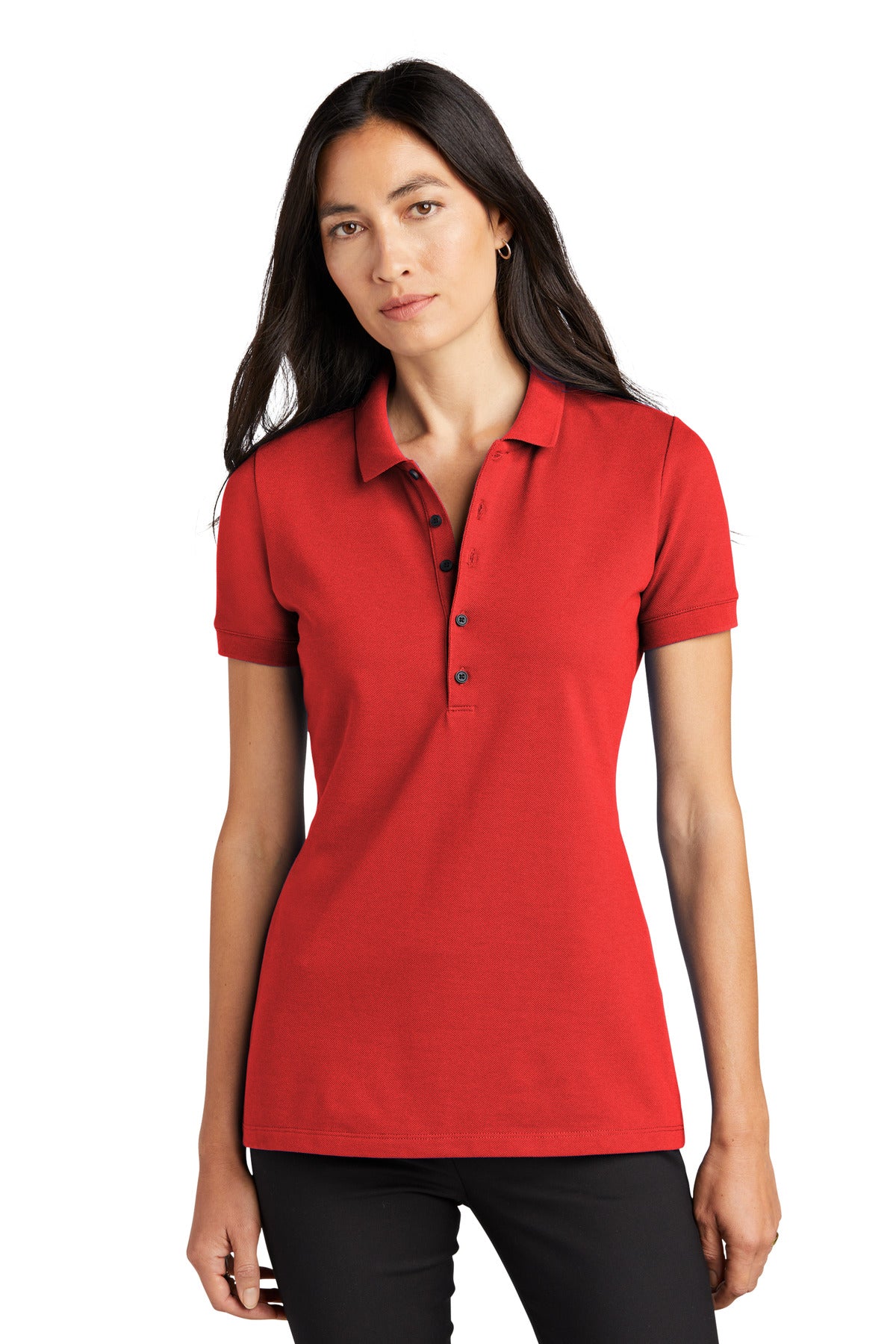 Mercer+Mettle® Women's Stretch Heavyweight Pique Polo - Apple Red - XS