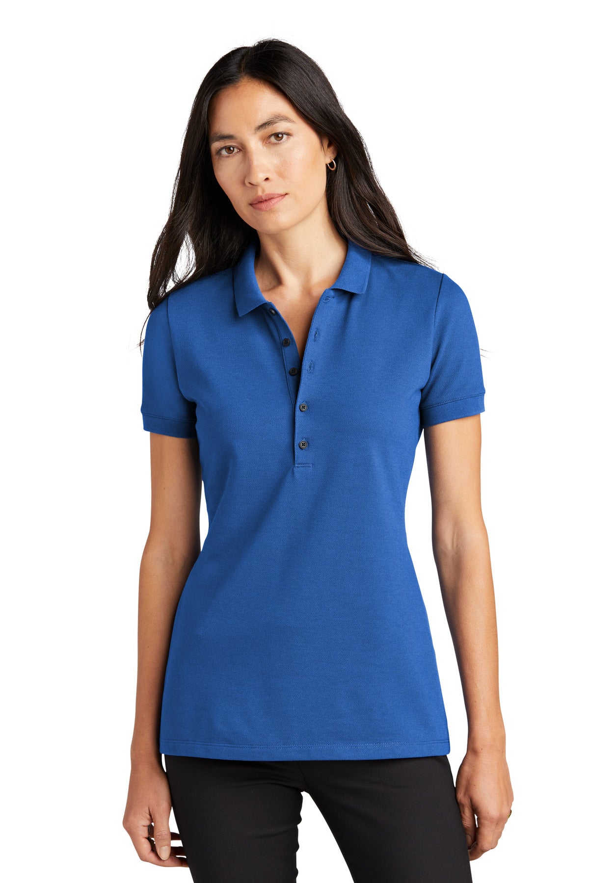 Mercer+Mettle® Women's Stretch Heavyweight Pique Polo - Blue Note - XS