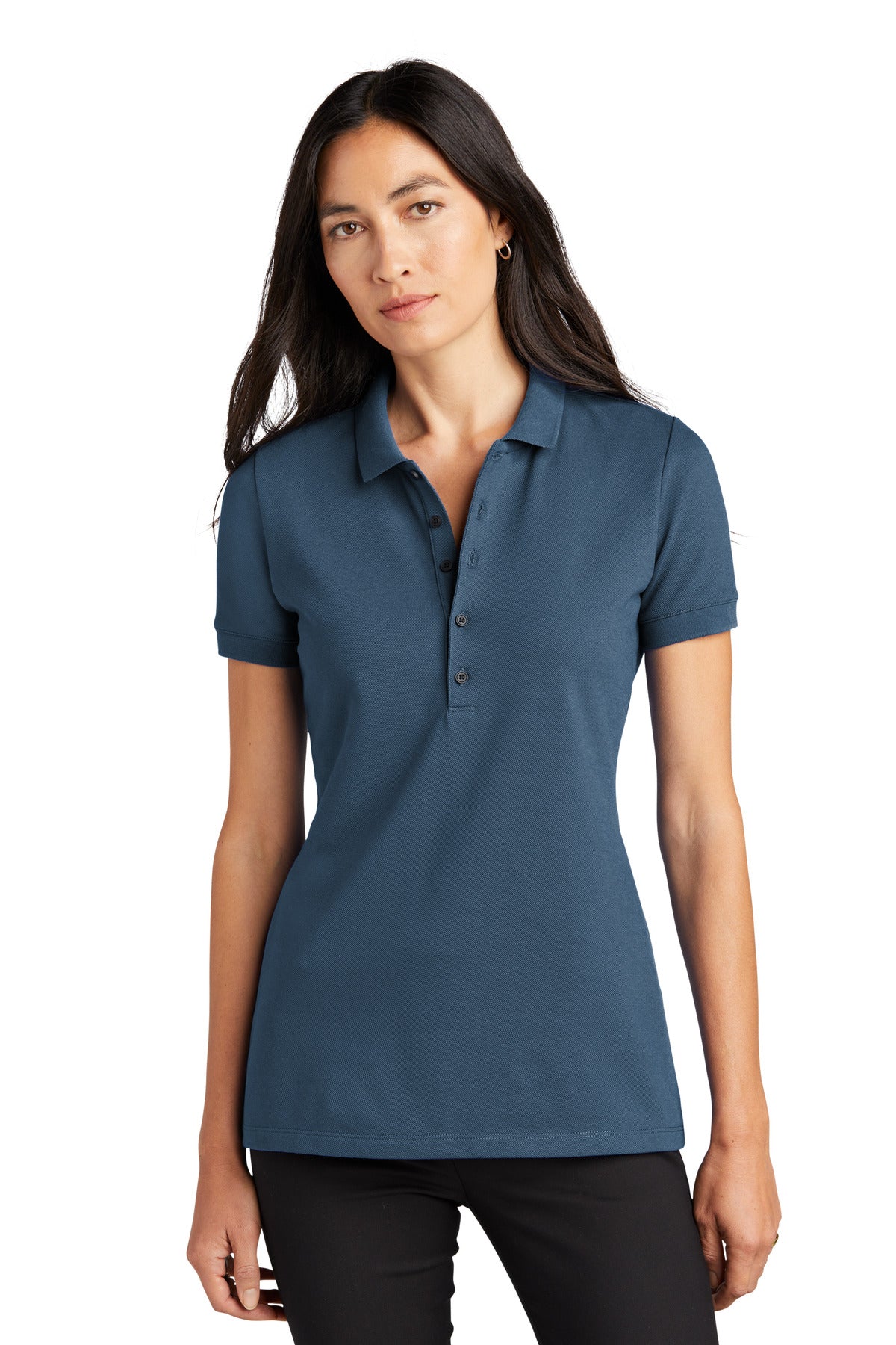 Mercer+Mettle® Women's Stretch Heavyweight Pique Polo - Insignia Blue - XS