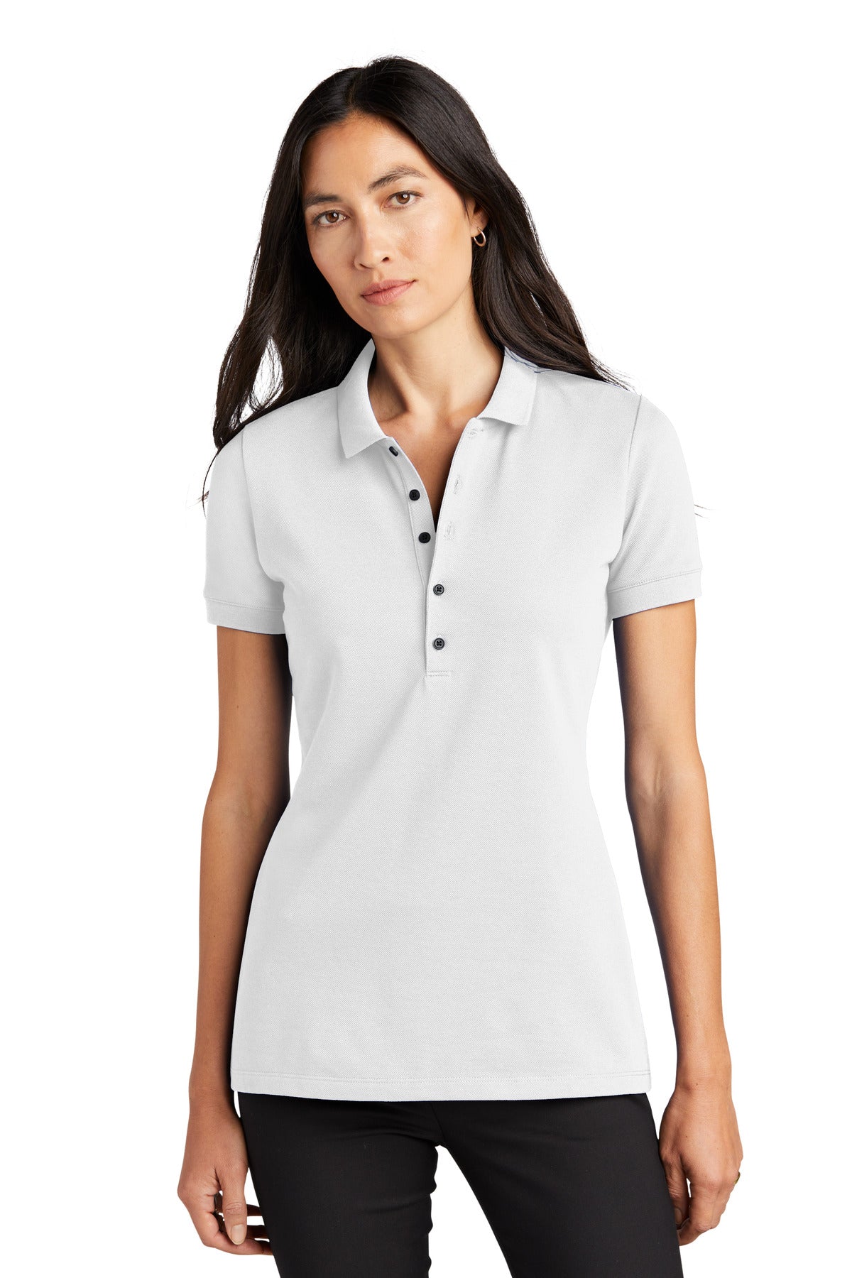 Mercer+Mettle® Women's Stretch Heavyweight Pique Polo - White - XS