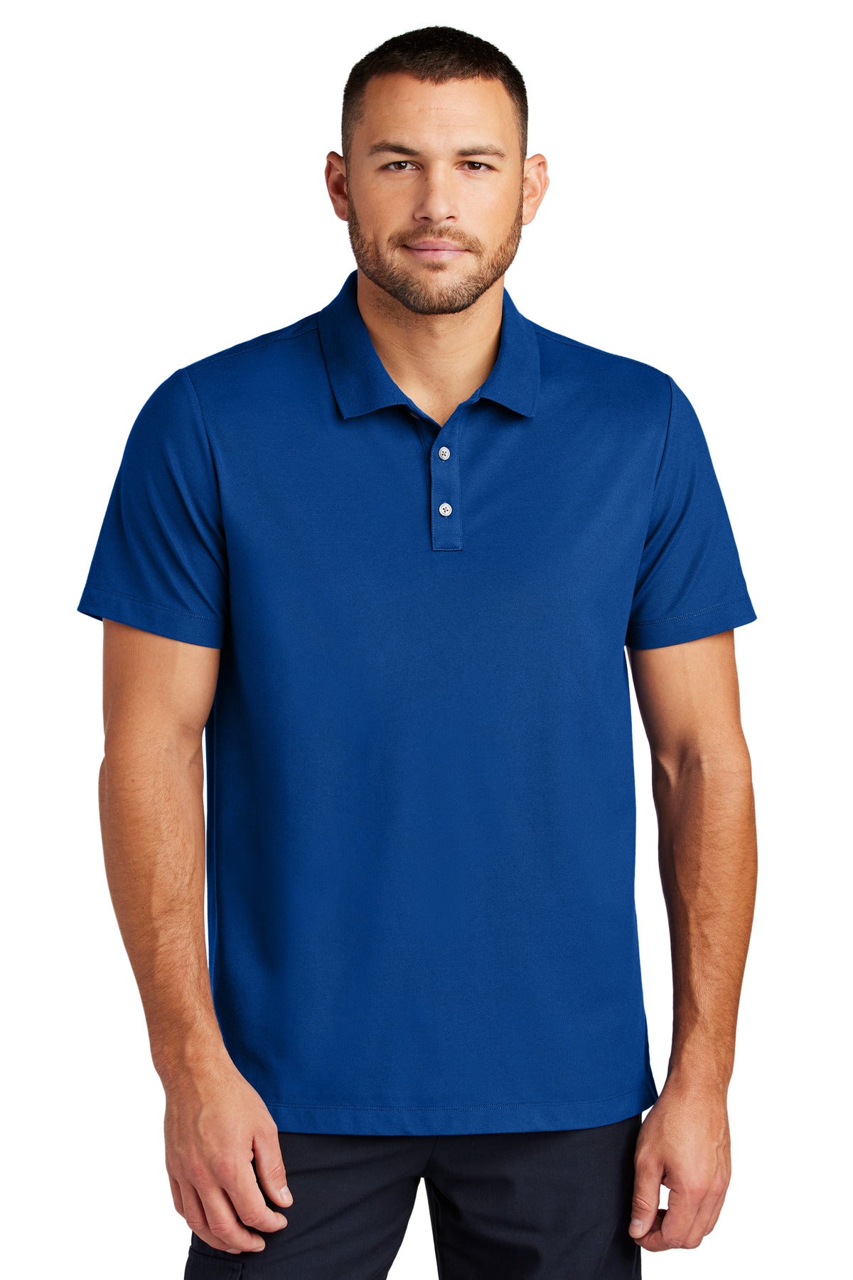 Mercer+Mettle® Stretch Pique Polo - Blue Note - XS