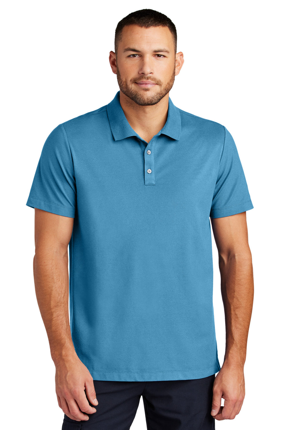 Mercer+Mettle® Stretch Pique Polo - Parisian Blue - XS