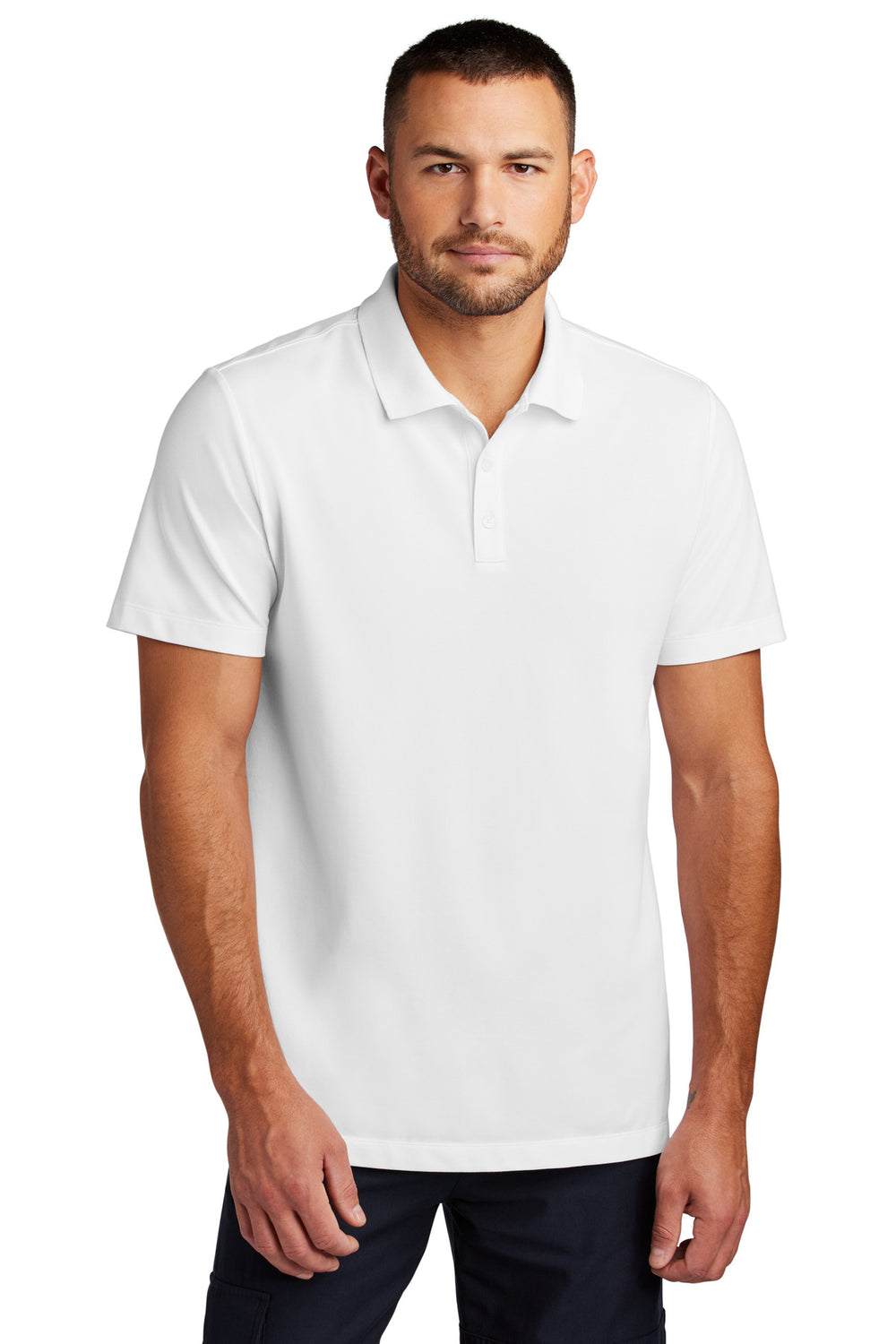Mercer+Mettle® Stretch Pique Polo - White - XS