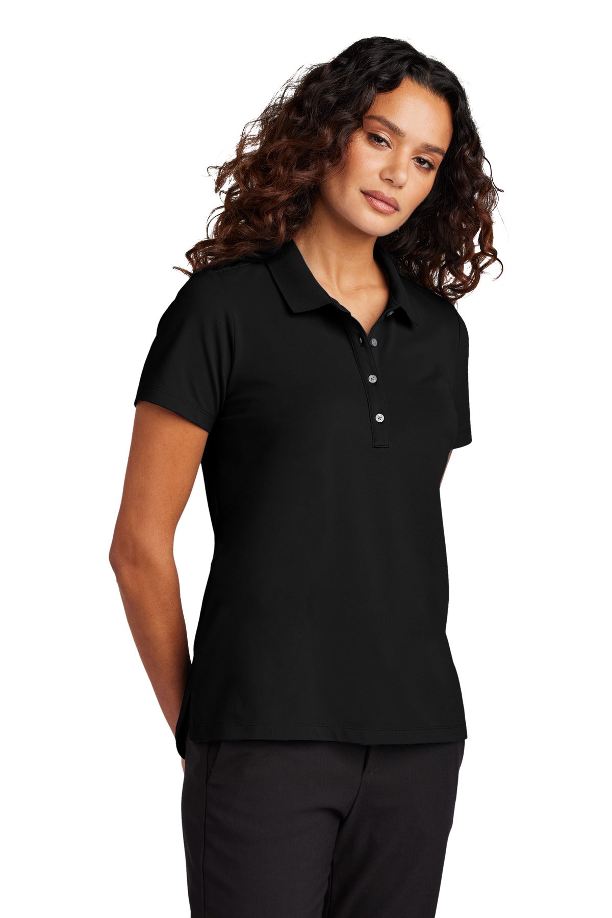 Mercer+Mettle® Women's Stretch Pique Polo - Deep Black - XS