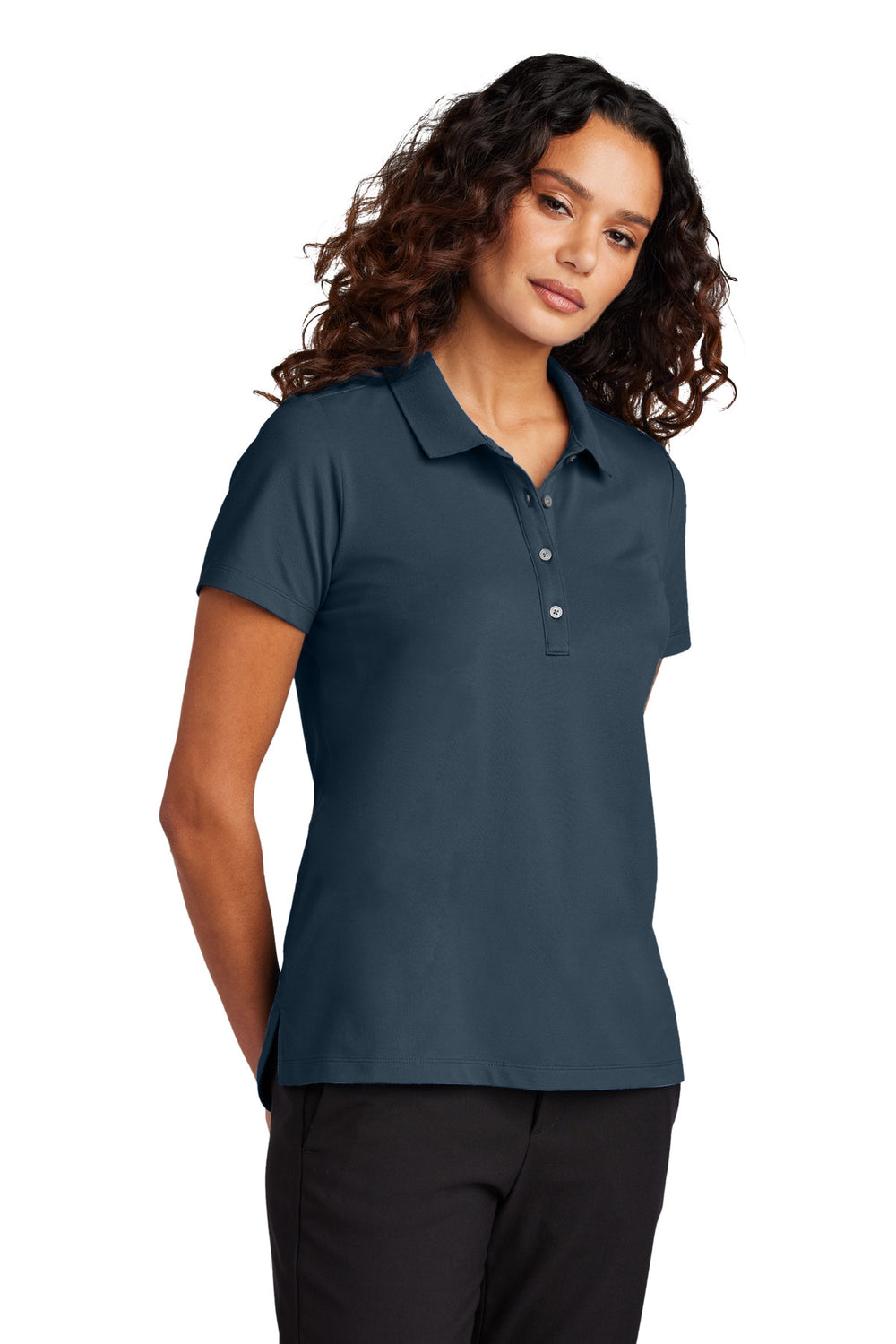 Mercer+Mettle® Women's Stretch Pique Polo - Night Navy - XS
