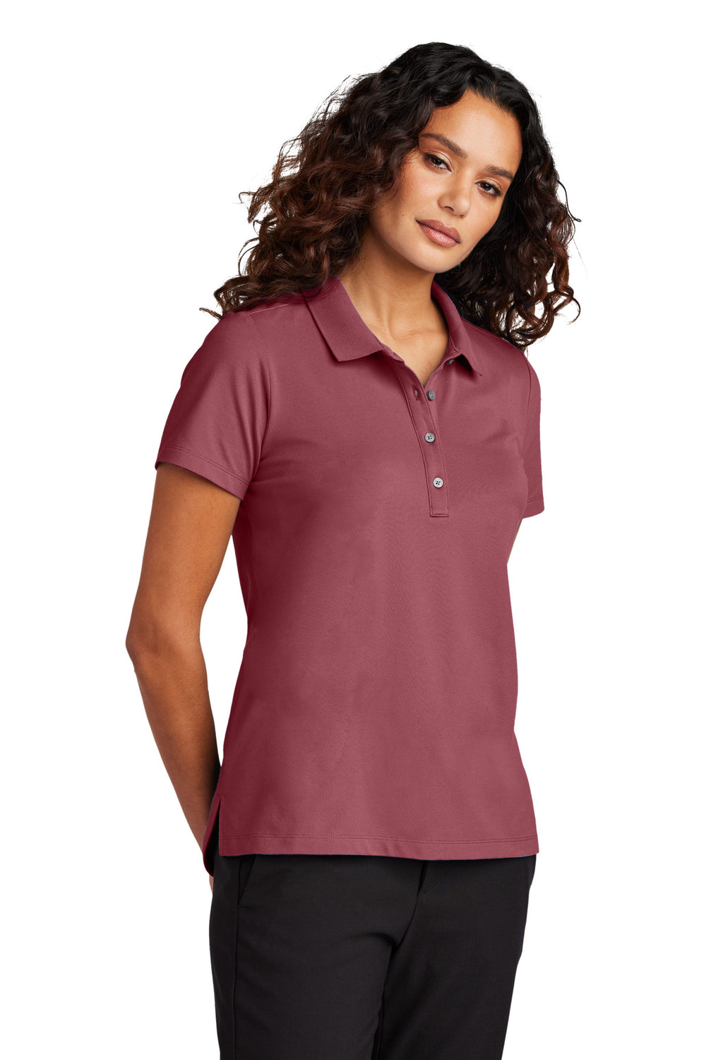 Mercer+Mettle® Women's Stretch Pique Polo - Rosewood - XS