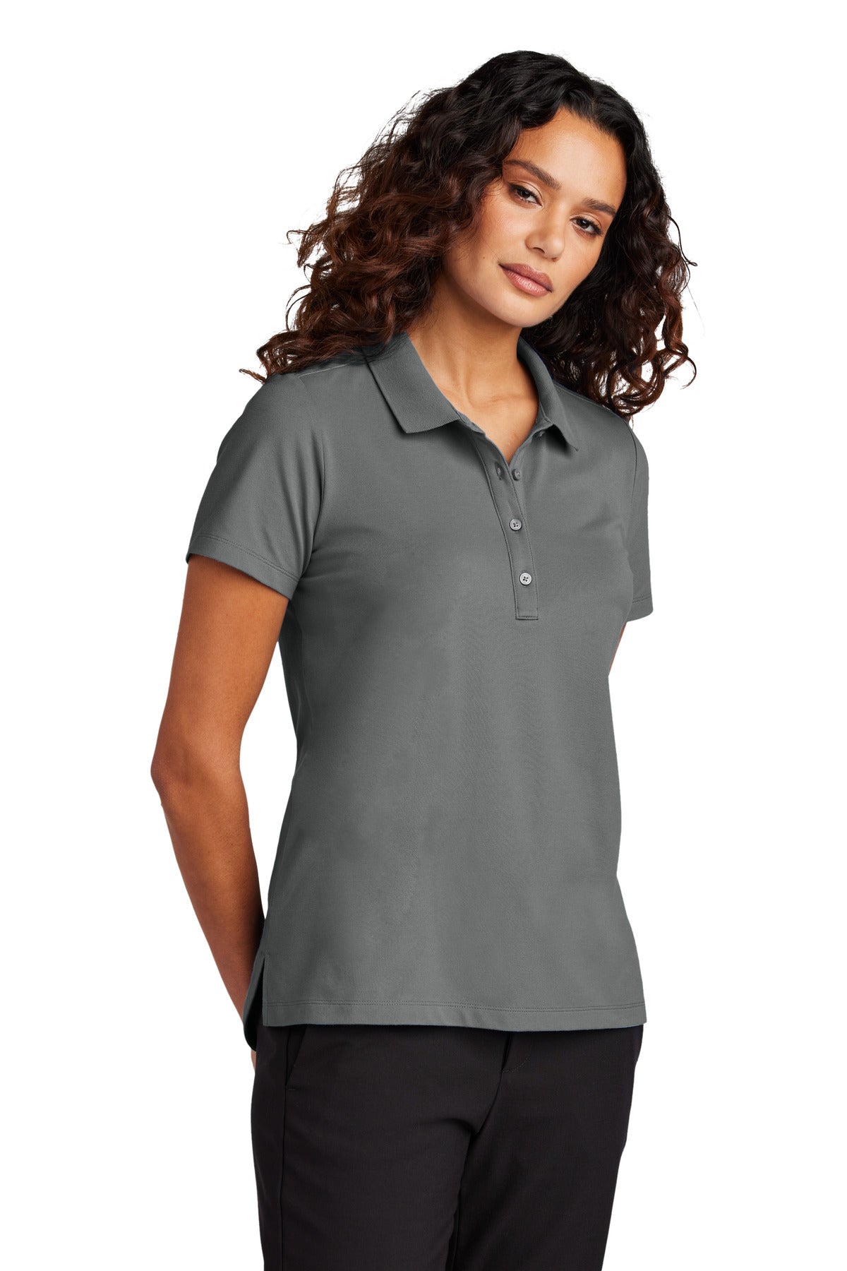 Mercer+Mettle® Women's Stretch Pique Polo - Storm Grey - XS