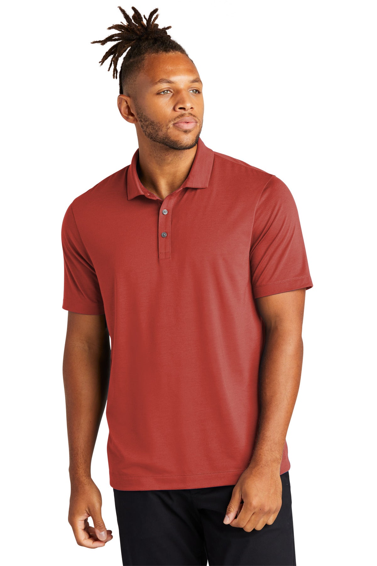 Mercer+Mettle® Stretch Jersey Polo - Terracotta - 2XL