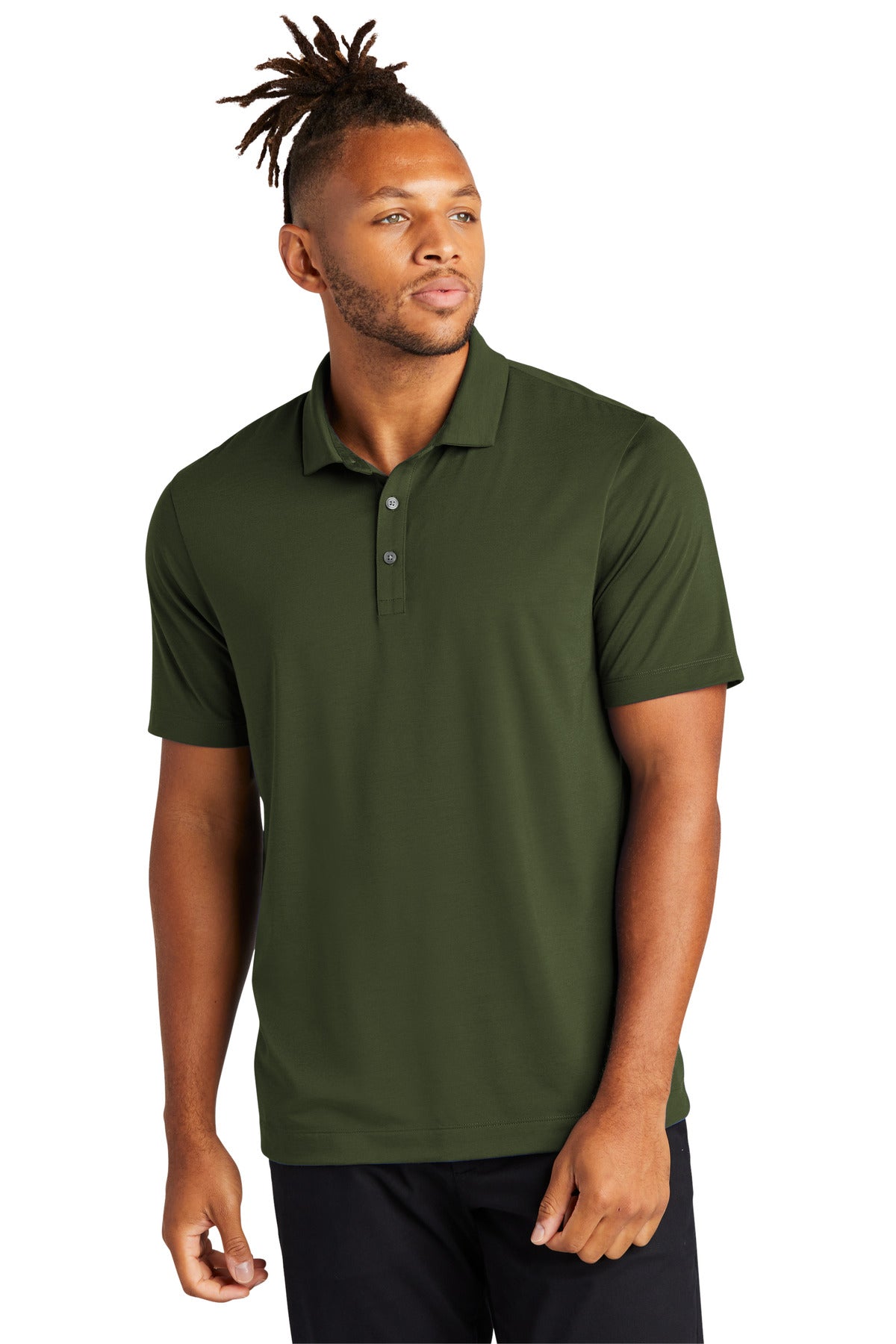 Mercer+Mettle® Stretch Jersey Polo - Townsend Green - XS