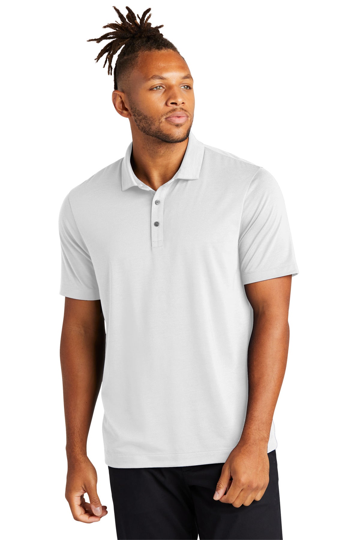 Mercer+Mettle® Stretch Jersey Polo - White - XS