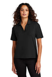 Mercer+Mettle® Women's Stretch Jersey Polo - Deep Black - XS