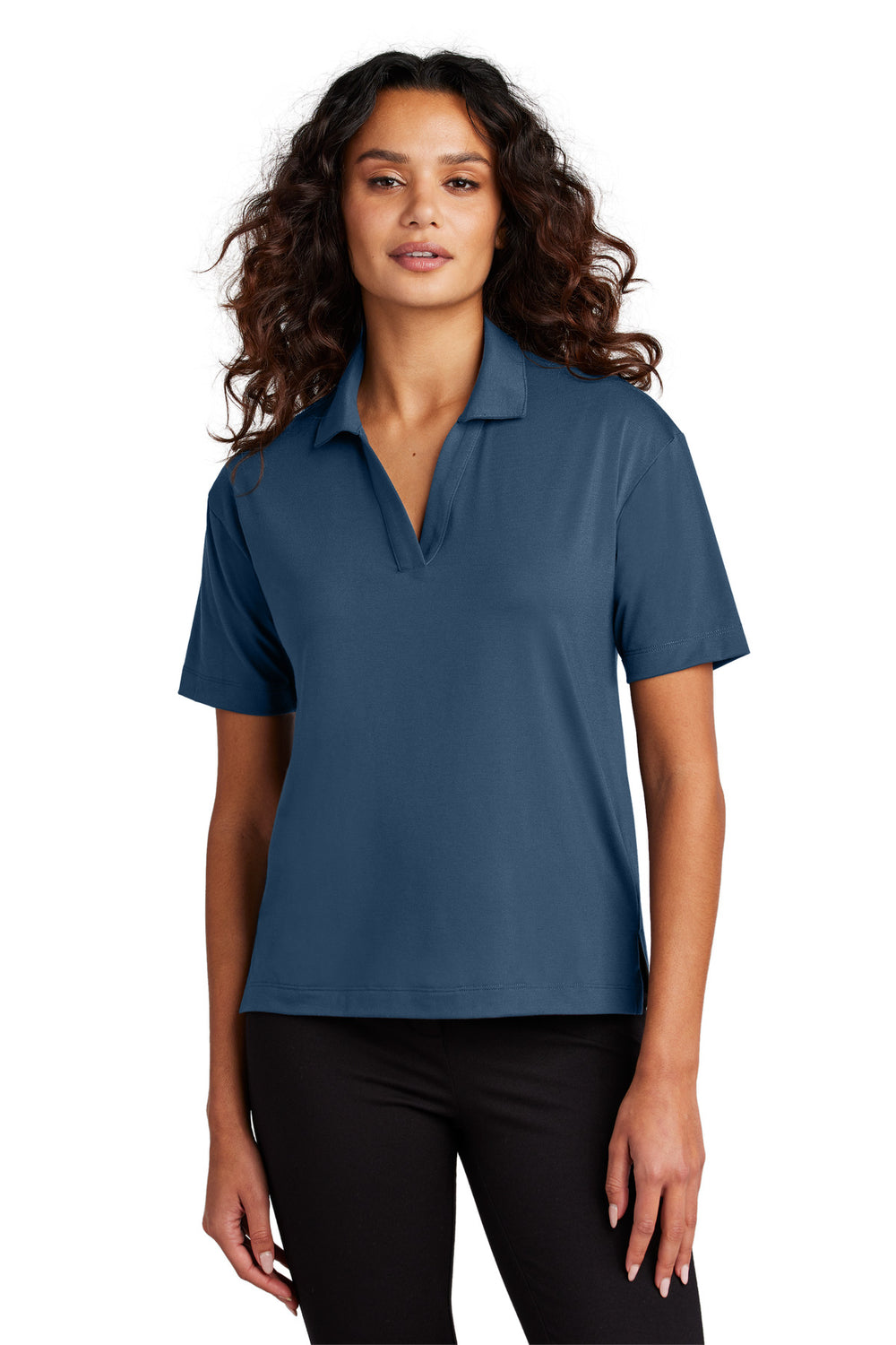 Mercer+Mettle® Women's Stretch Jersey Polo - Insignia Blue - XS