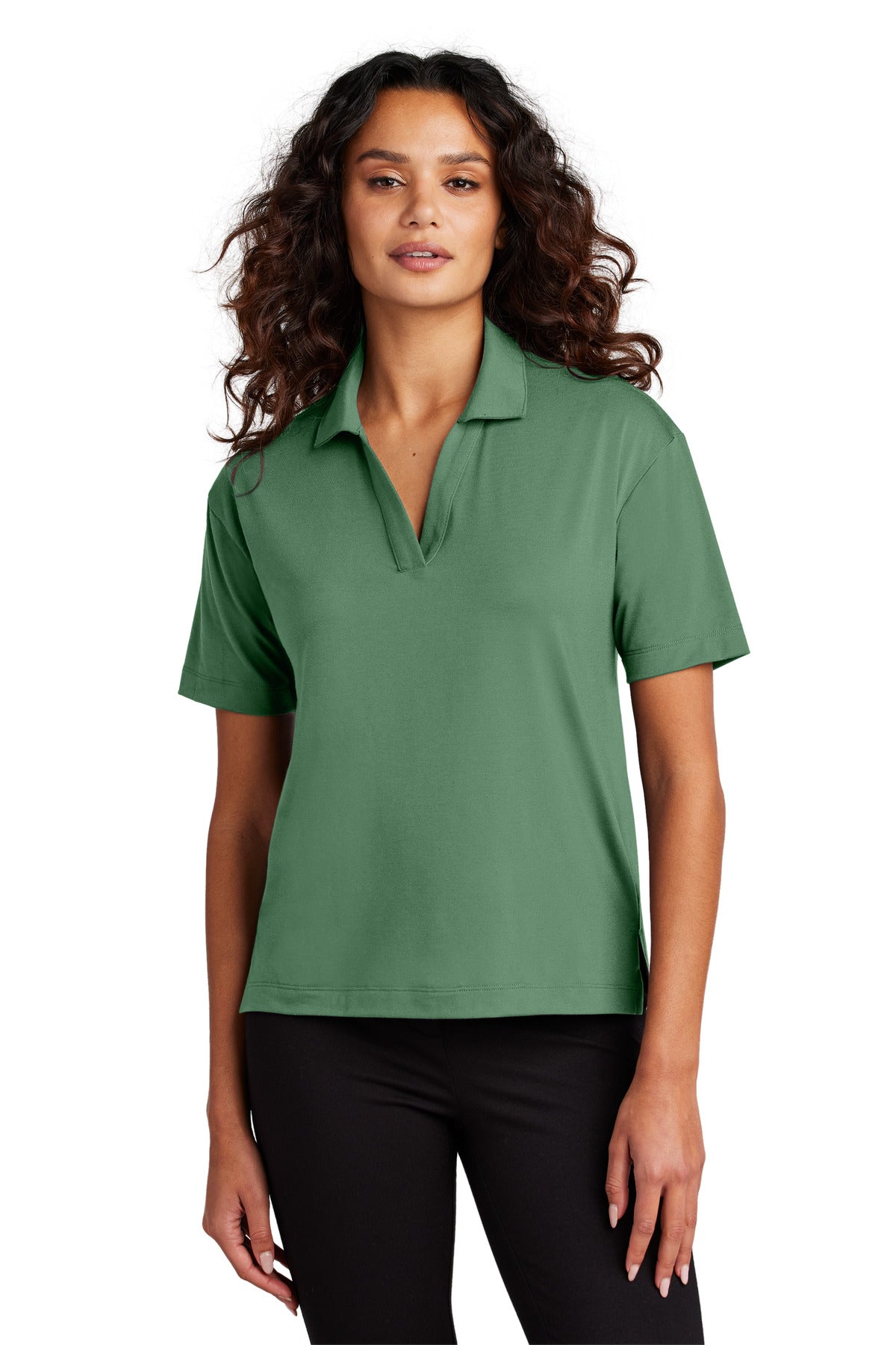 Mercer+Mettle® Women's Stretch Jersey Polo - Sage - 2XL