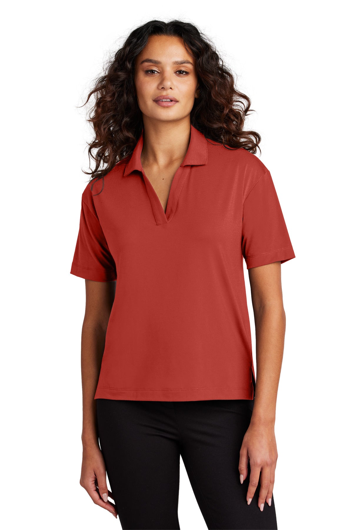 Mercer+Mettle® Women's Stretch Jersey Polo - Terracotta - 2XL