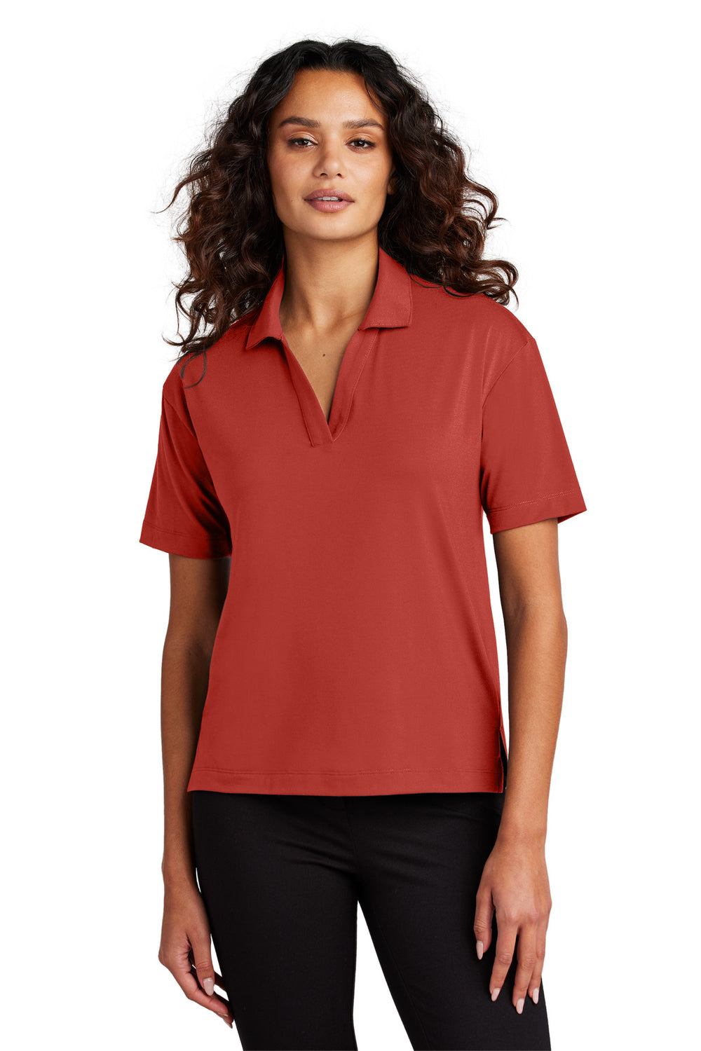 Mercer+Mettle® Women's Stretch Jersey Polo - Terracotta - 2XL