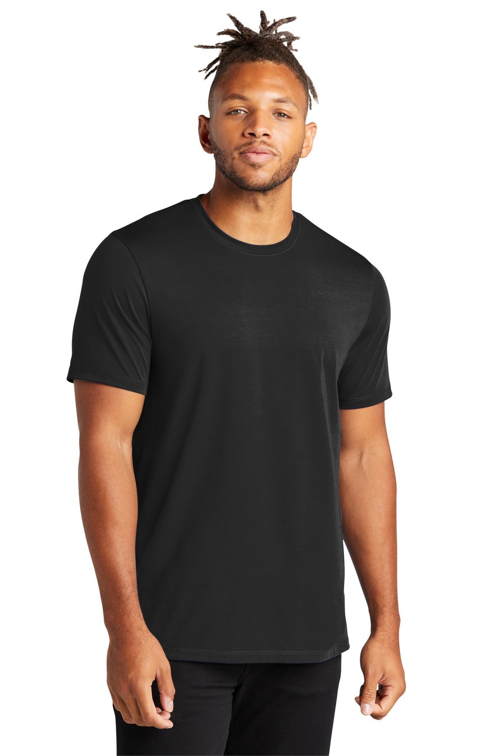 Mercer+Mettle® Stretch Jersey Crew - Deep Black - XS