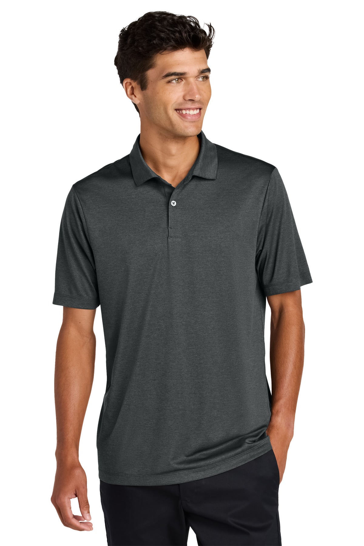 Mercer+Mettle® Recharge Jersey Polo - Anchor Grey Heather - XS