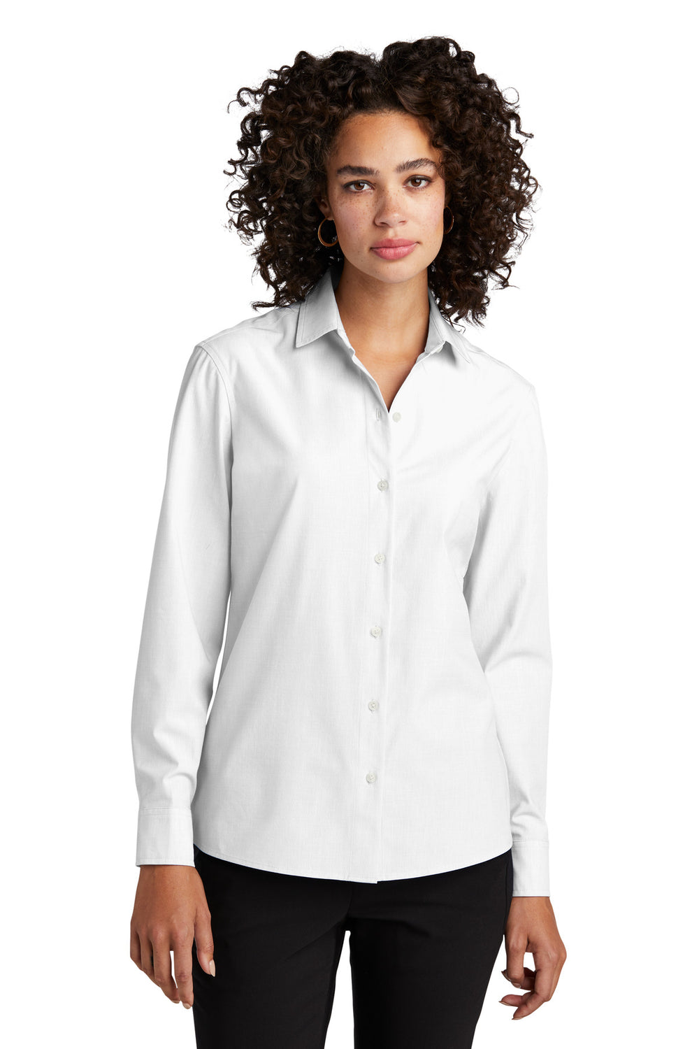 Mercer+Mettle® Women's Long Sleeve Stretch Woven Shirt - White - XS