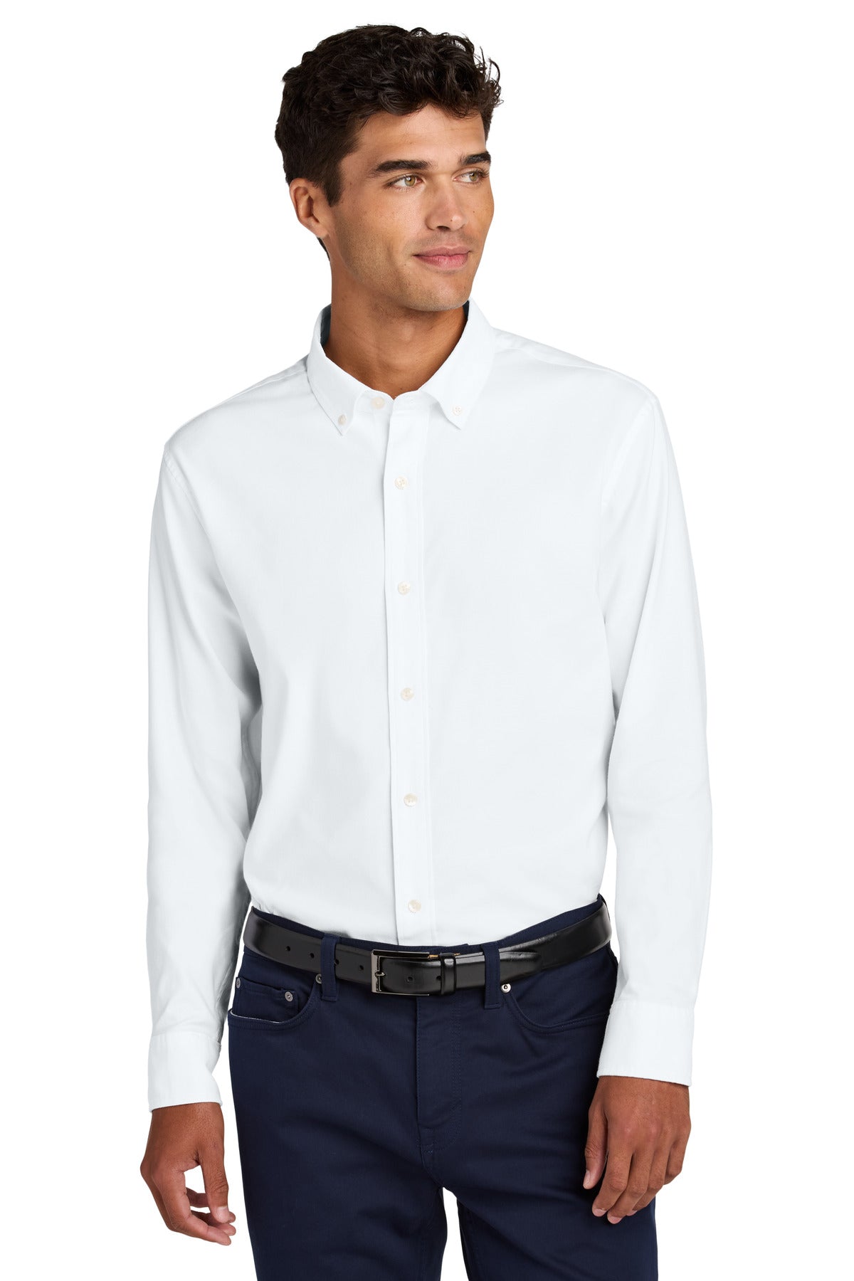 Mercer+Mettle® Long Sleeve Modern Oxford Shirt - White - XS