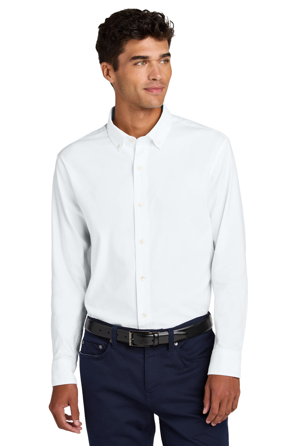 Mercer+Mettle® Long Sleeve Modern Oxford Shirt - White - XS