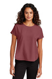 Mercer+Mettle® Women's Stretch Crepe Crew - Rosewood - XS