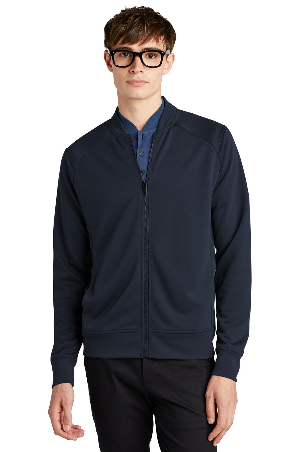 Mercer+Mettle® Double-Knit Bomber - Night Navy - XS