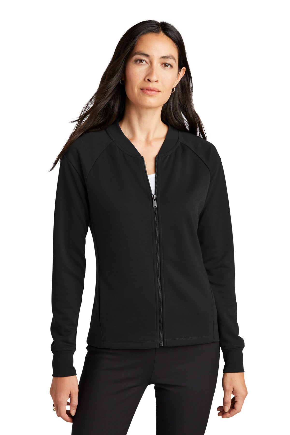 Mercer+Mettle® Women's Double-Knit Bomber - Deep Black - XS