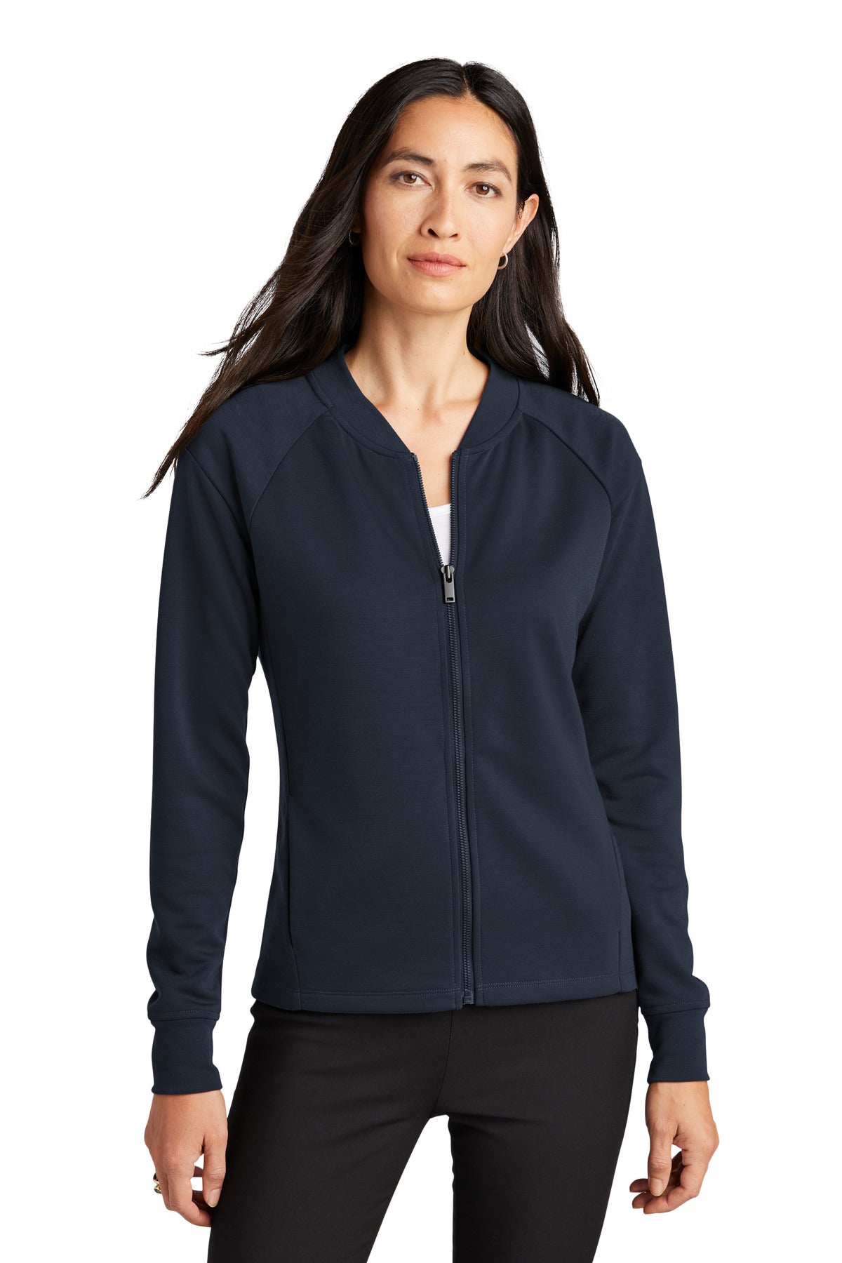 Mercer+Mettle® Women's Double-Knit Bomber - Night Navy - XS