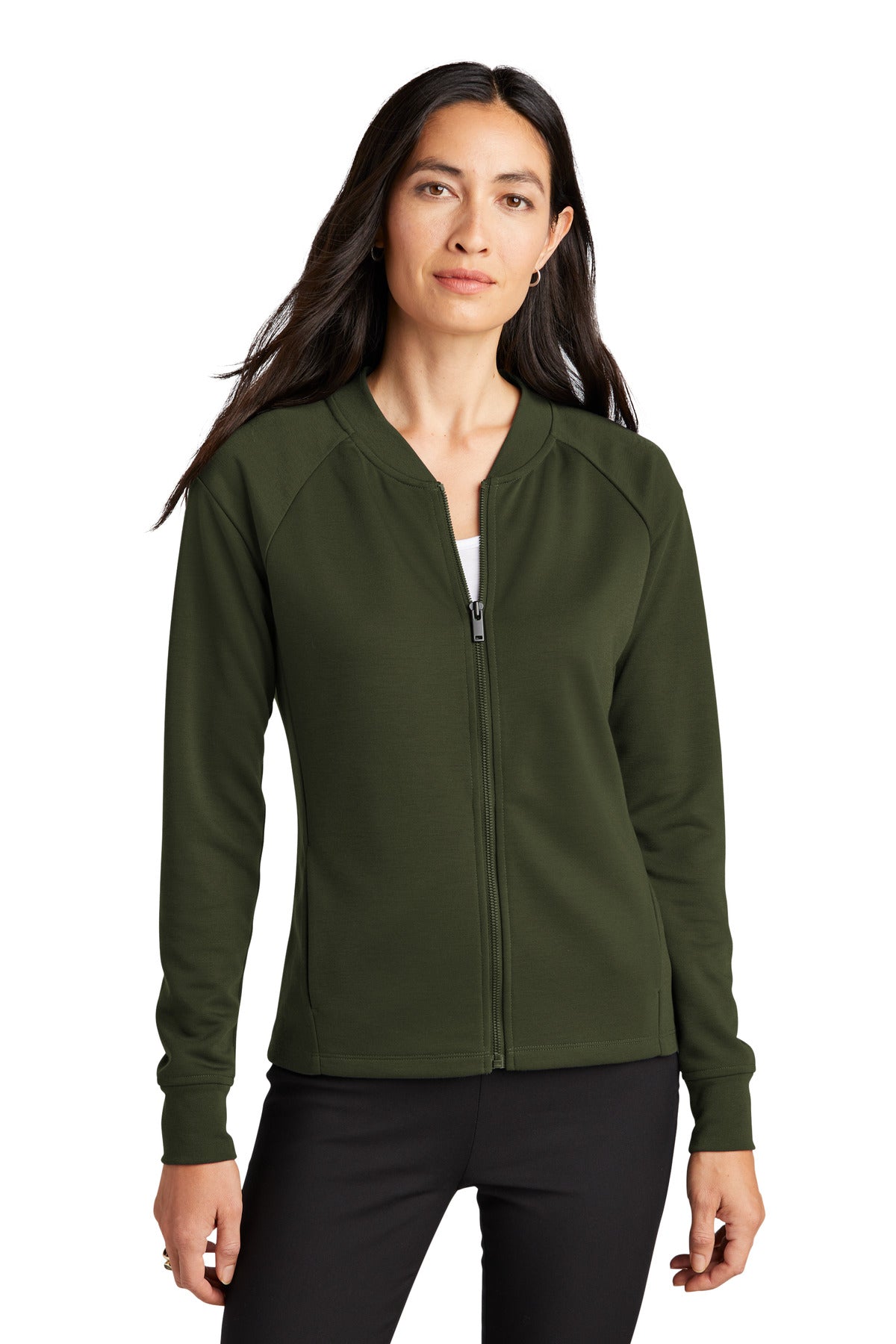 Mercer+Mettle® Women's Double-Knit Bomber - Townsend Green - XS