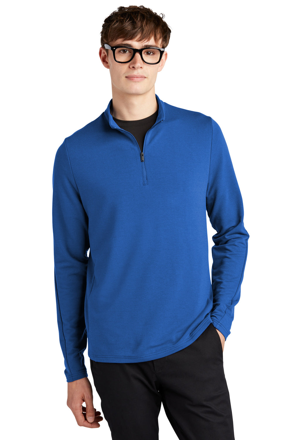 Mercer+Mettle® Stretch 1/4-Zip Pullover - Blue Note - XS