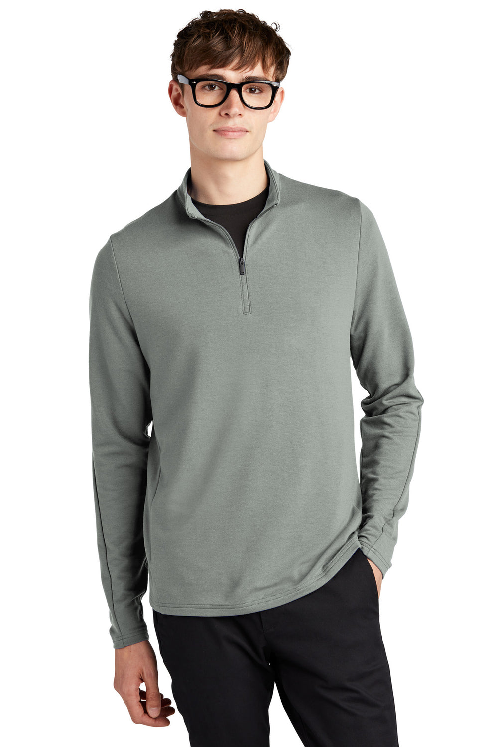 Mercer+Mettle® Stretch 1/4-Zip Pullover - Gusty Grey - XS
