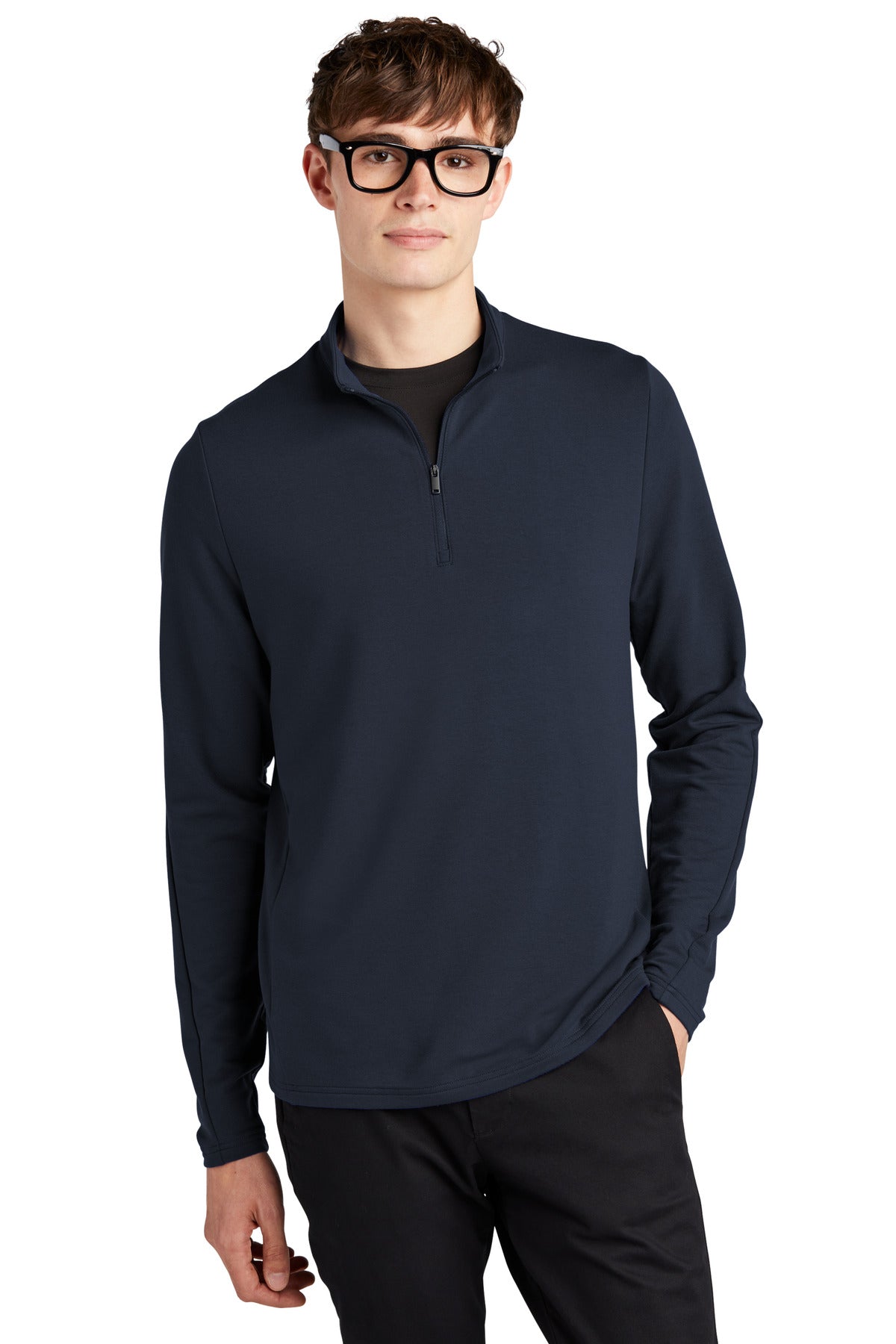 Mercer+Mettle® Stretch 1/4-Zip Pullover - Night Navy - XS