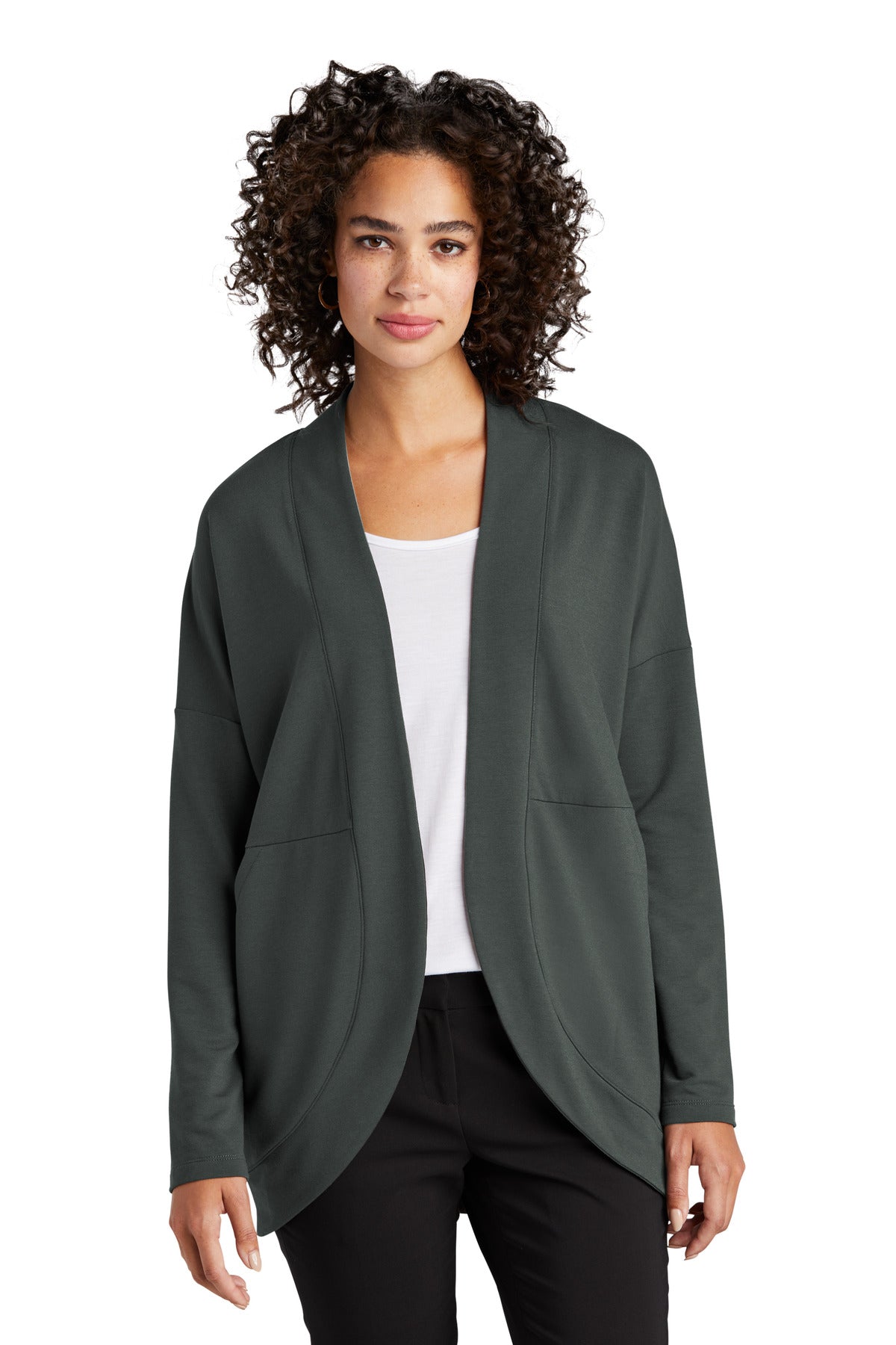 Mercer+Mettle® Women's Stretch Open-Front Cardigan - Anchor Grey - XS