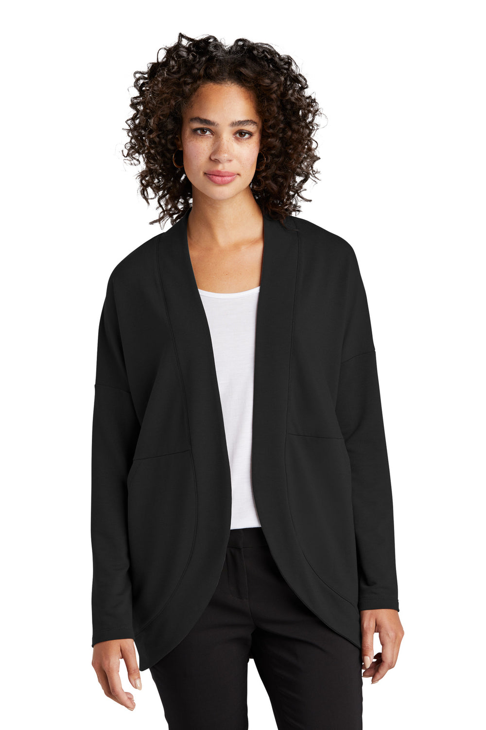 Mercer+Mettle® Women's Stretch Open-Front Cardigan - Deep Black - XS